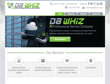 Tablet Screenshot of dbwhiz.com